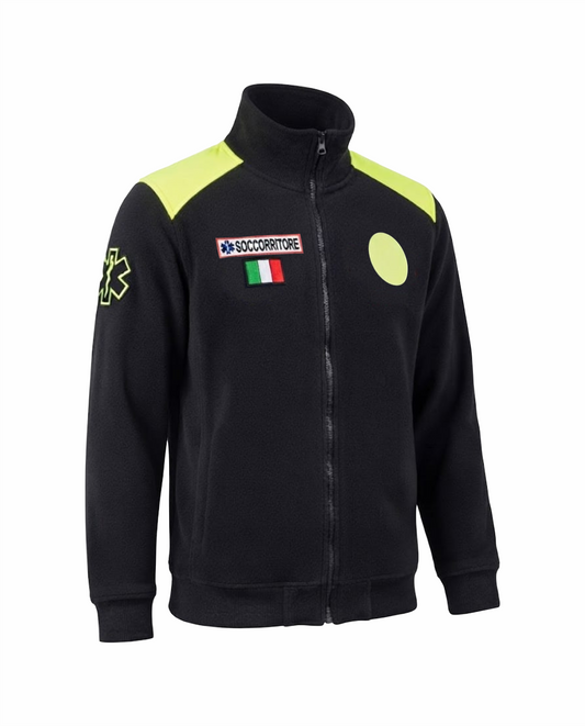 B73 Felpa nera SoccorriStore