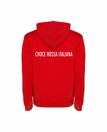 Felpa cappuccio e zip