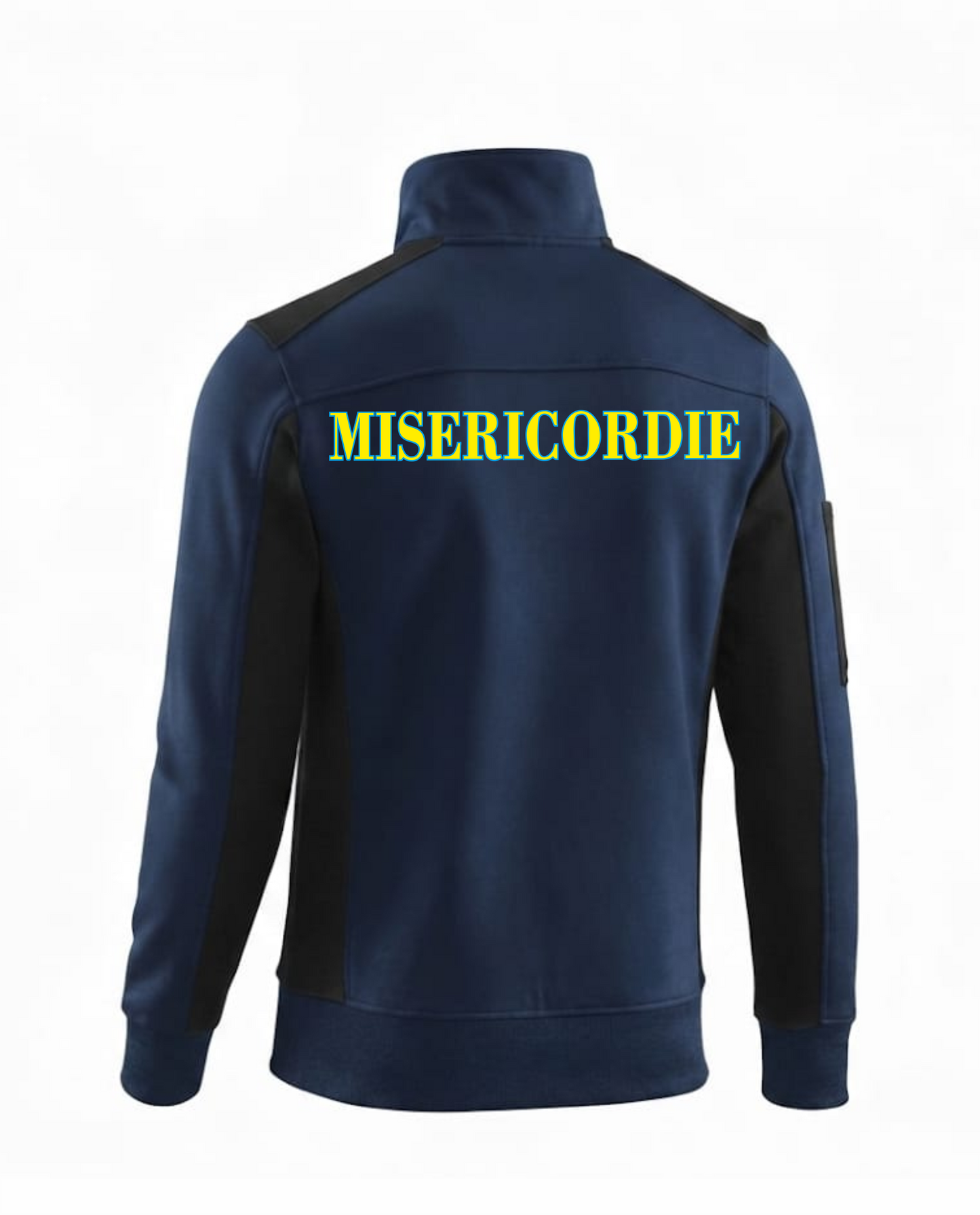 Felpa Cambridge blu scuro zip del Misericordie