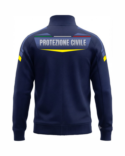 G31B Felpa TRF blu scuro PROTEZIONE CIVILE