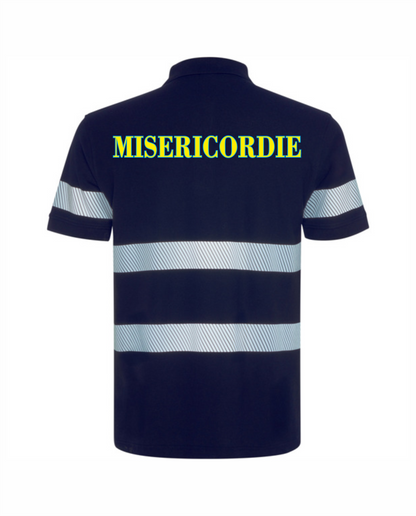Polo FORAN blu scuro Alta visibilità Rifrangente Misericordie