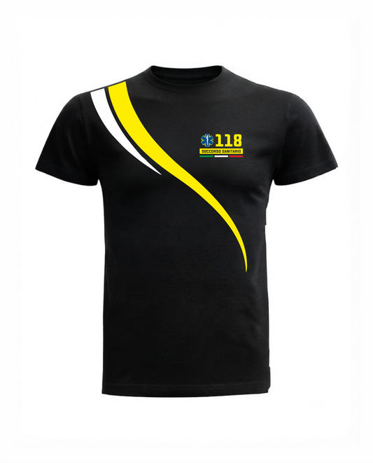 T-shirt LINEAR nera118