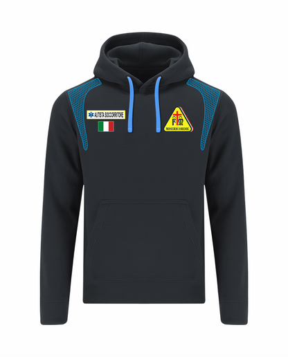 Felpa ESO con cappuccio blu scuro Misericordie