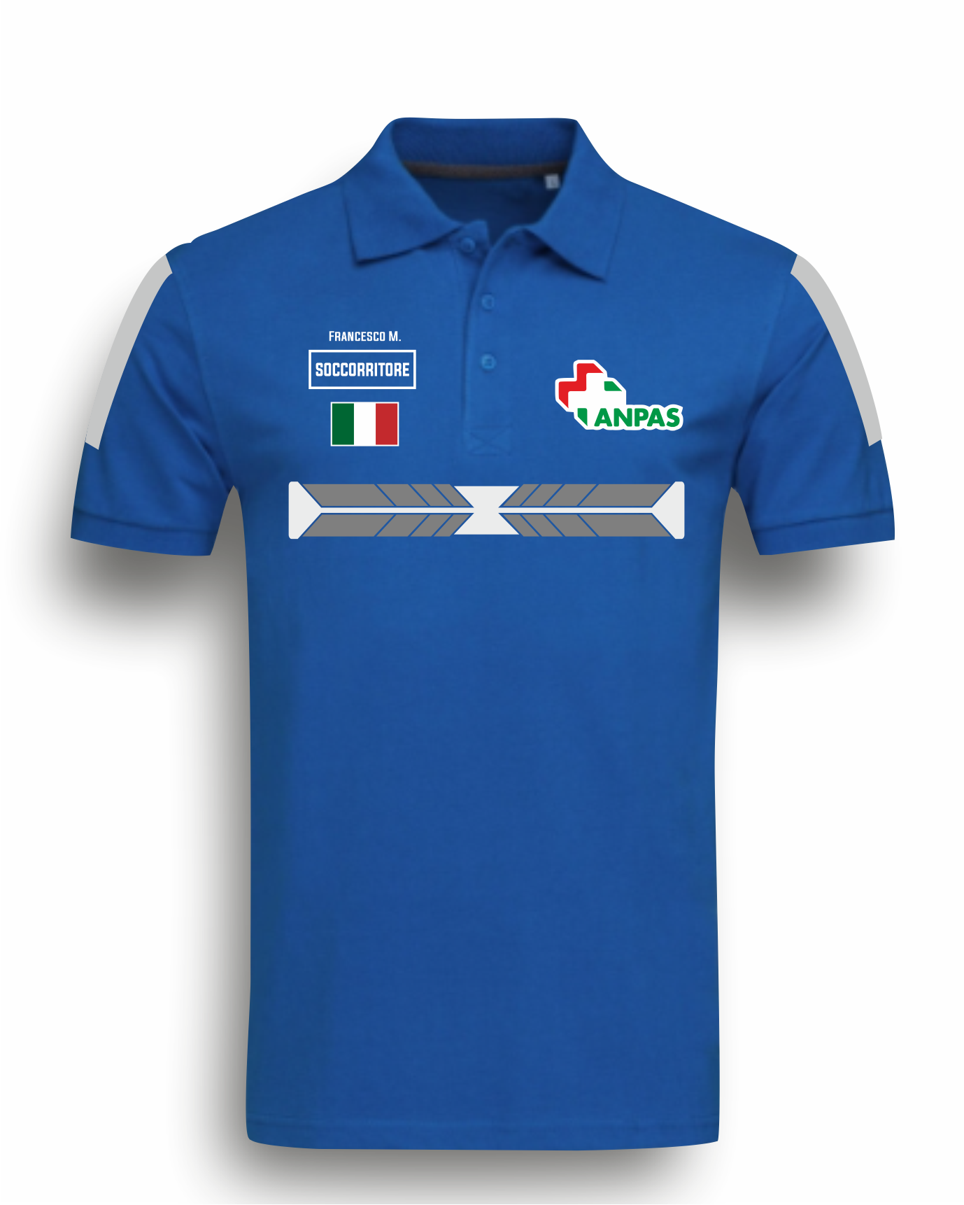 Polo ANPAS alta visibilità rifrangente