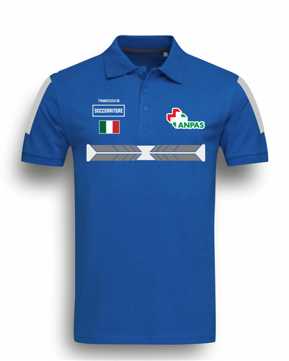 Polo ANPAS alta visibilità rifrangente