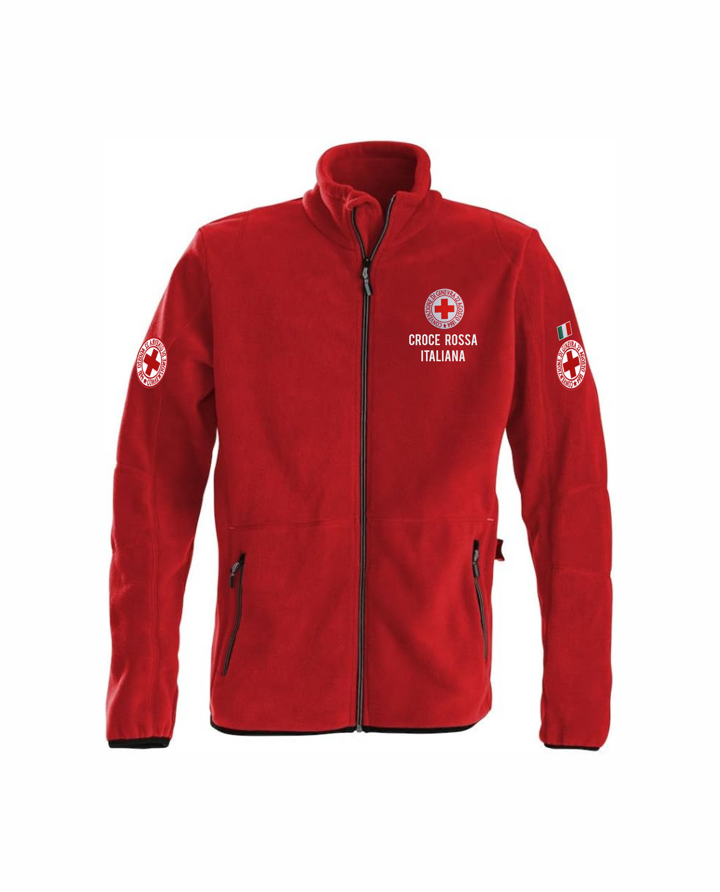 Pile con zip Croce Rossa Italiana