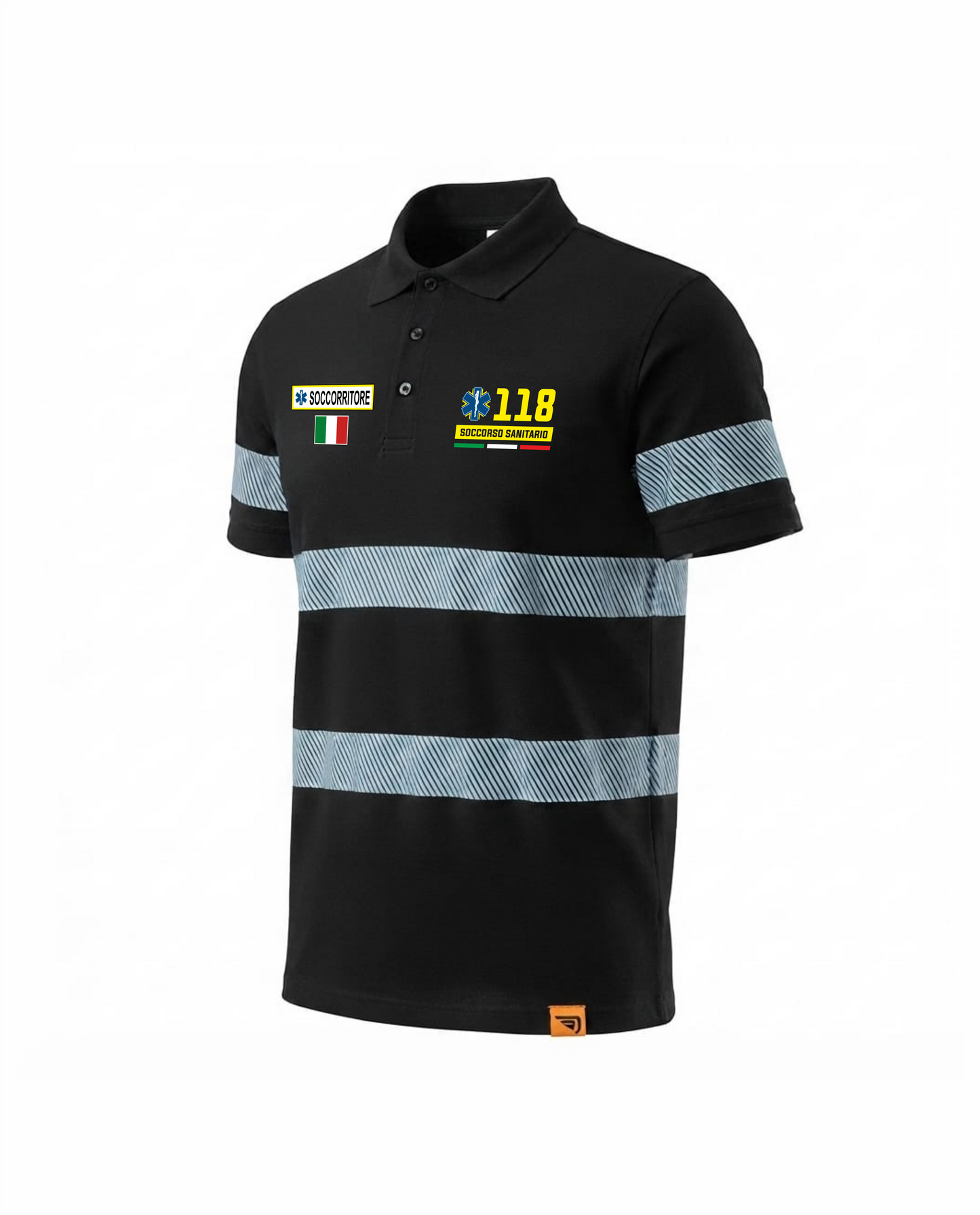 Polo FORAN blu nera Alta visibilità Rifrangente blu scuro del 118 (Copia)