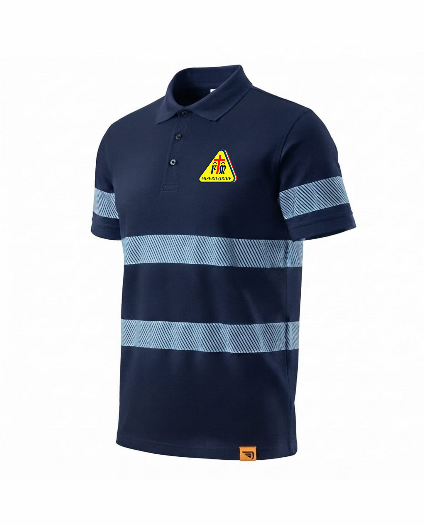 Polo FORAN blu scuro Alta visibilità Rifrangente Misericordie