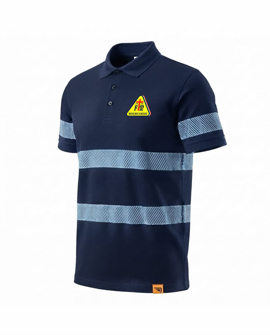 Polo FORAN blu scuro Alta visibilità Rifrangente Misericordie