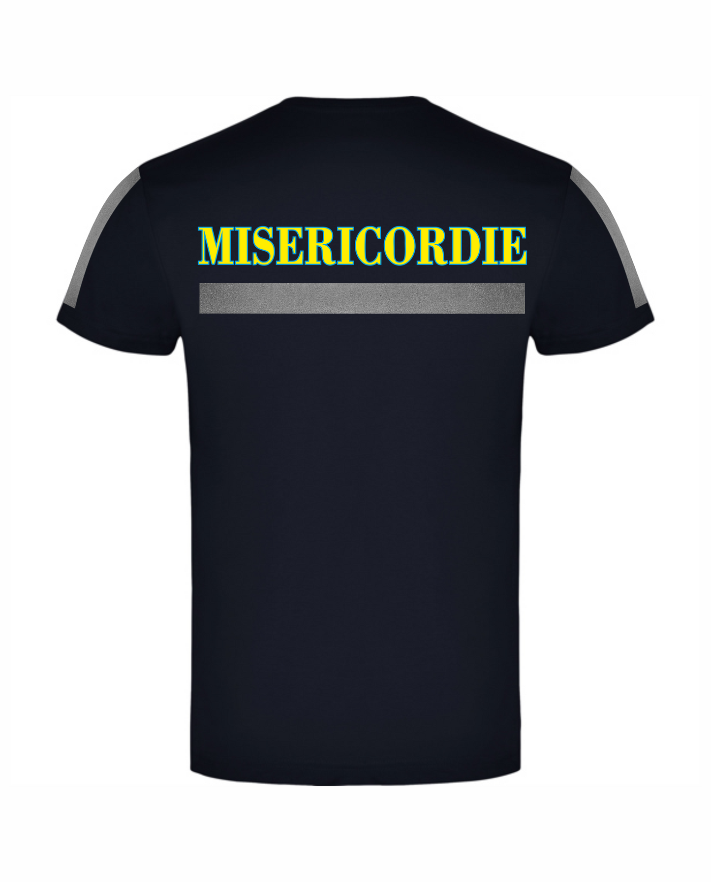 T-shirt blu scuro Misericordie alta visibilità