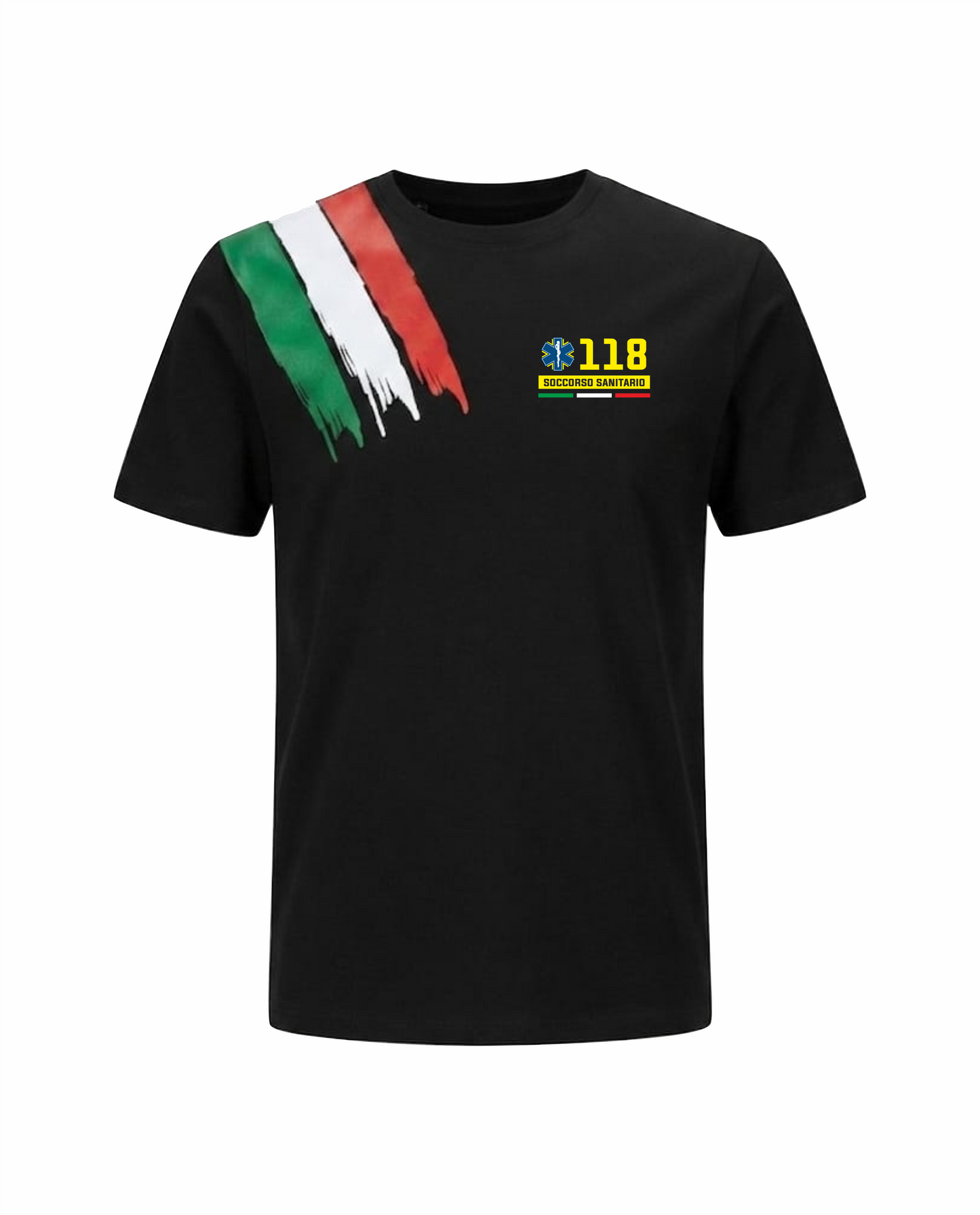 T-shirt ITA nera 118