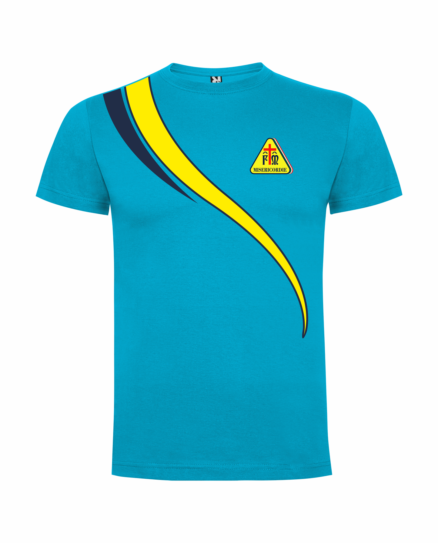T-shirt LINEAR azzurra Misericordie
