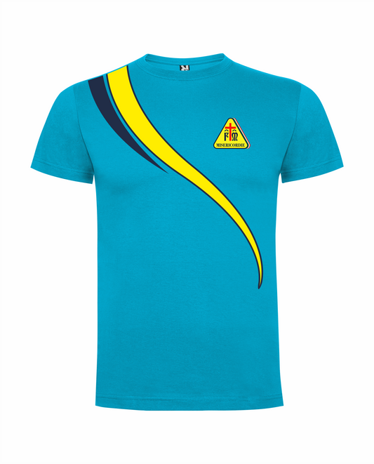 T-shirt LINEAR azzurra Misericordie