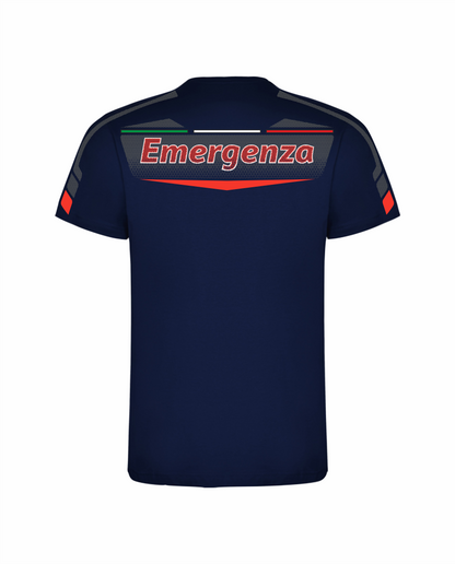 T-shirt Tecnica TRF del 112 blu/grigio