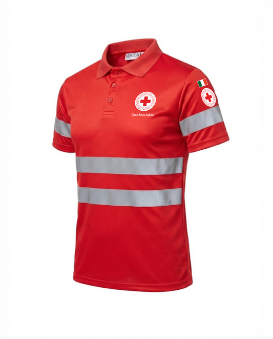 Z16 Polo Alta Visibilità CROCE ROSSA ITALIANA