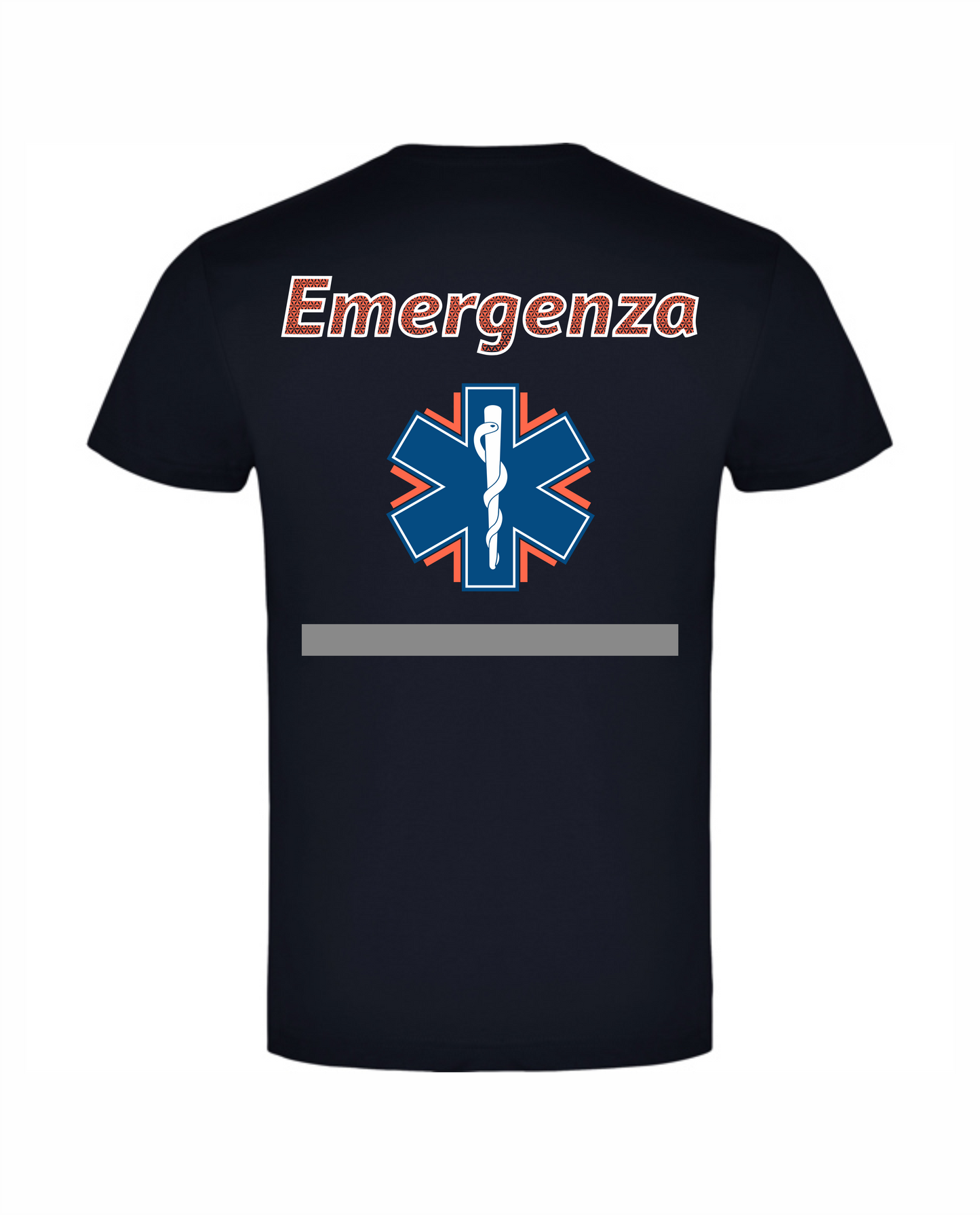 T-shirt blu scuro 118 alta visibilità