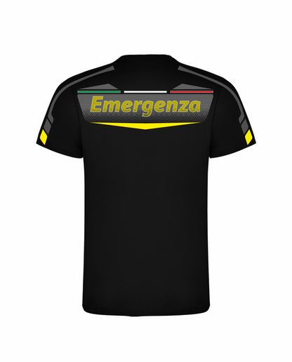 T-shirt Tecnica TRF del 118 nera