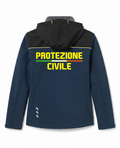 Giacca Tecnica RJC2 Softshell con cappuccio della Protezione Civile