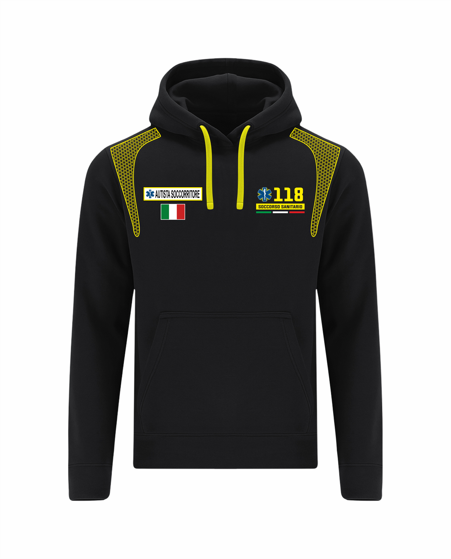 Felpa ESO con cappuccio nero 118
