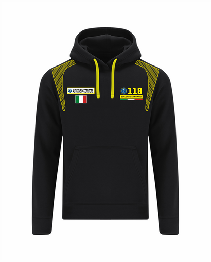 Felpa ESO con cappuccio nero 118