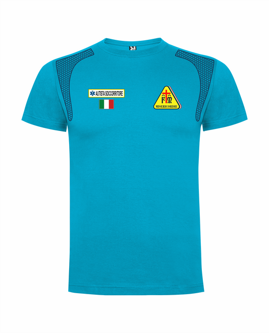 T-shirt ESO azzurra Misericordie