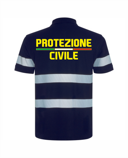 Polo FORAN capitolato Alta visibilità Rifrangente Protezione Civile