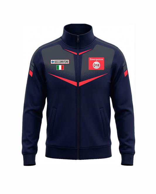 Felpa TRF blu scuro/grigio 112