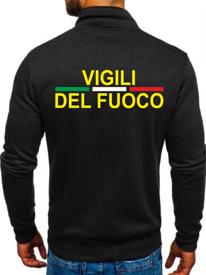 Felpa con zip dei Vigili del Fuoco