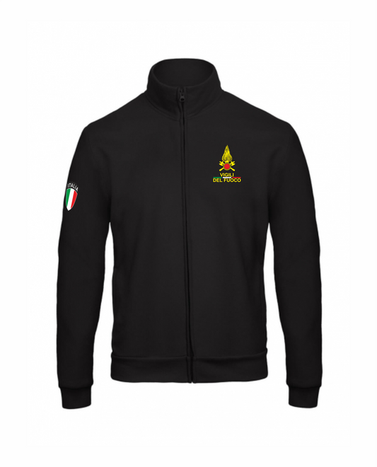 Felpa con zip dei Vigili del Fuoco