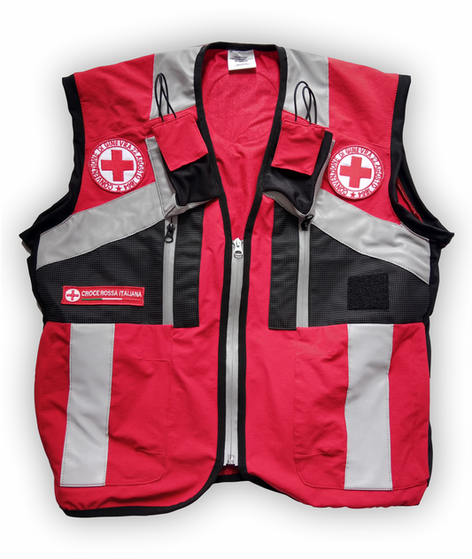 Gilet alta visibilità Croce Rossa Italiana