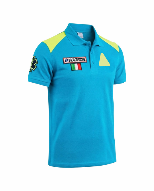 N05 Polo azzurra Misericordie SoccorriStore