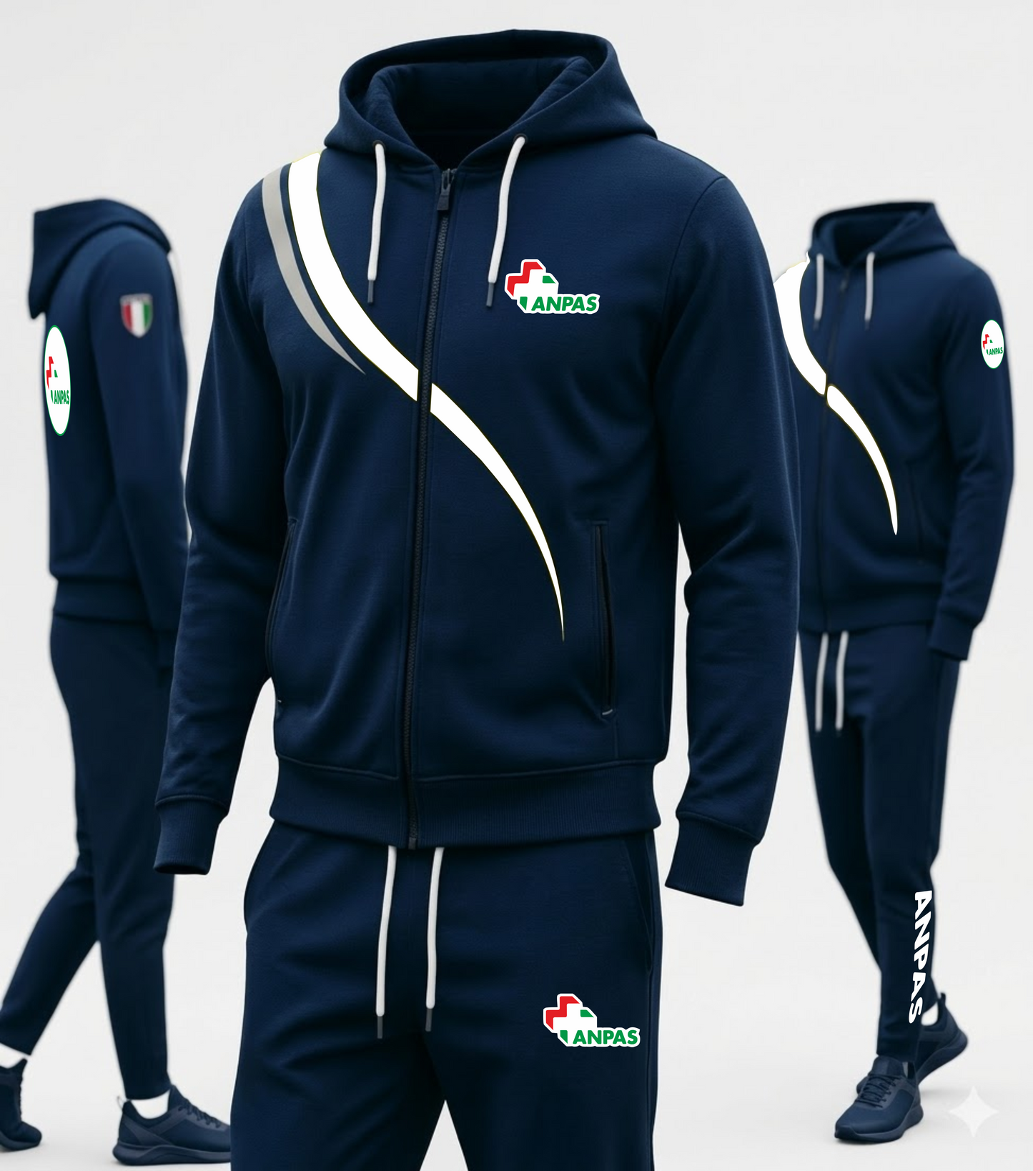 Tuta ANPAS sportiva blu scuro