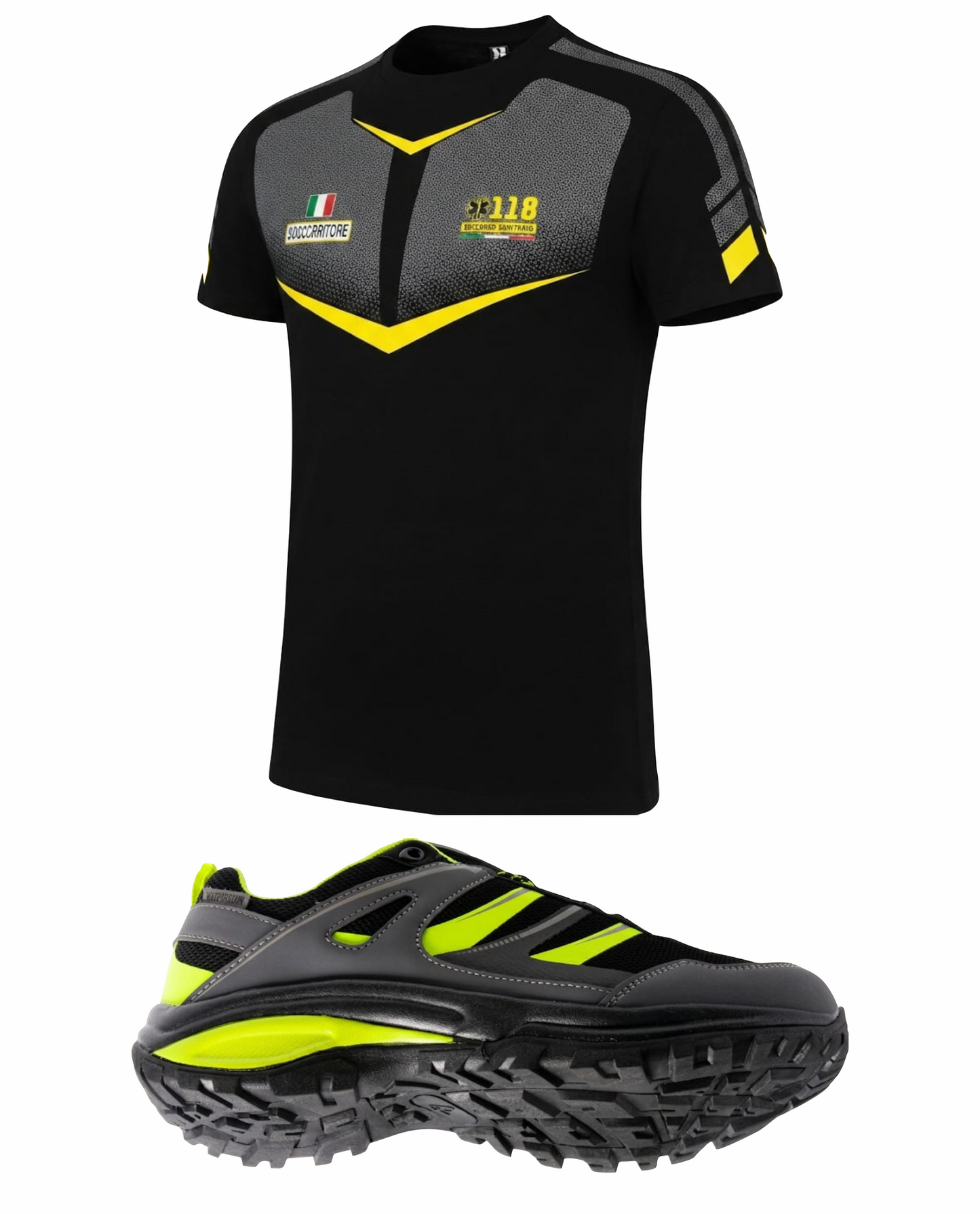 SCARPA TECNICA + MAGLIETTA TRF 118 NERA