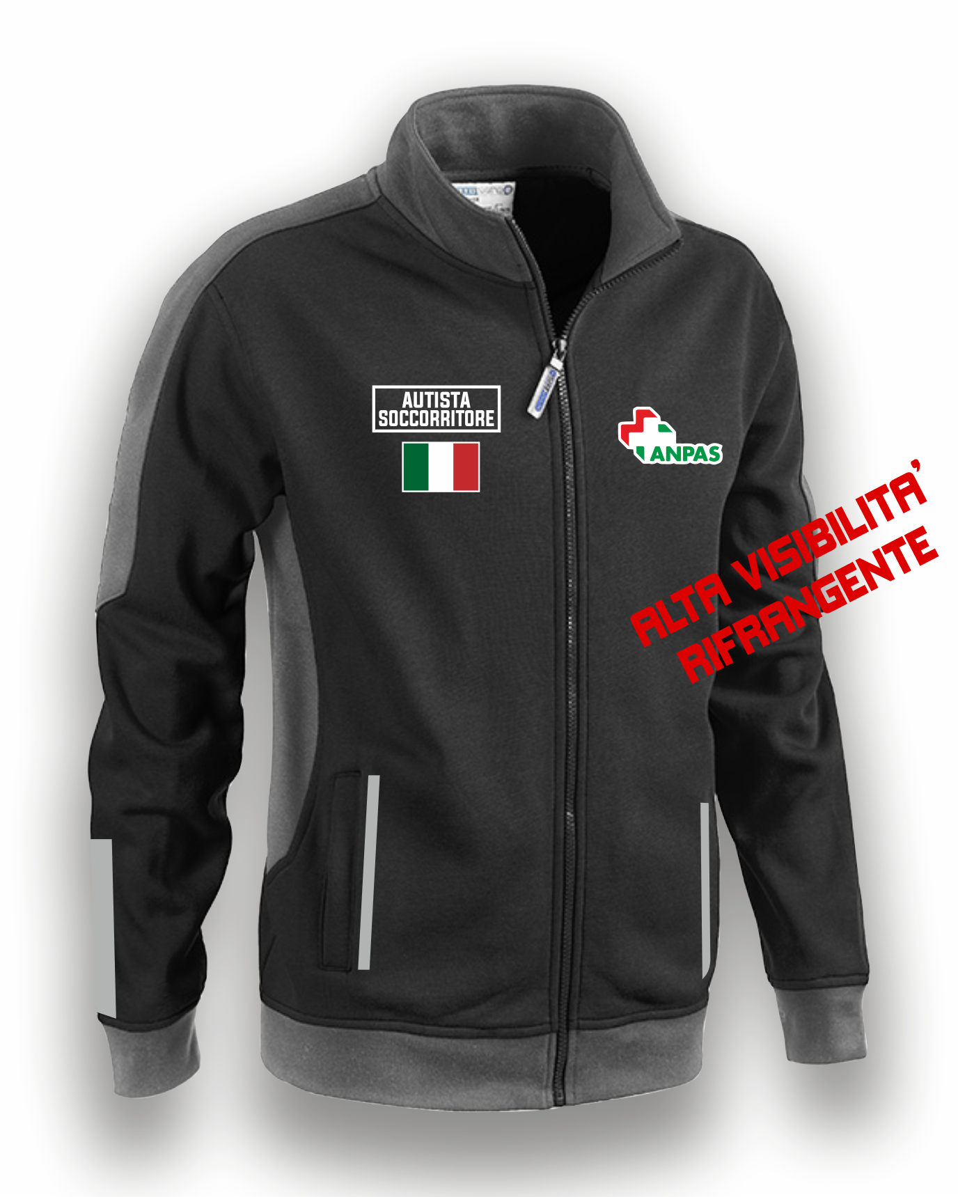 felpa zip anpas