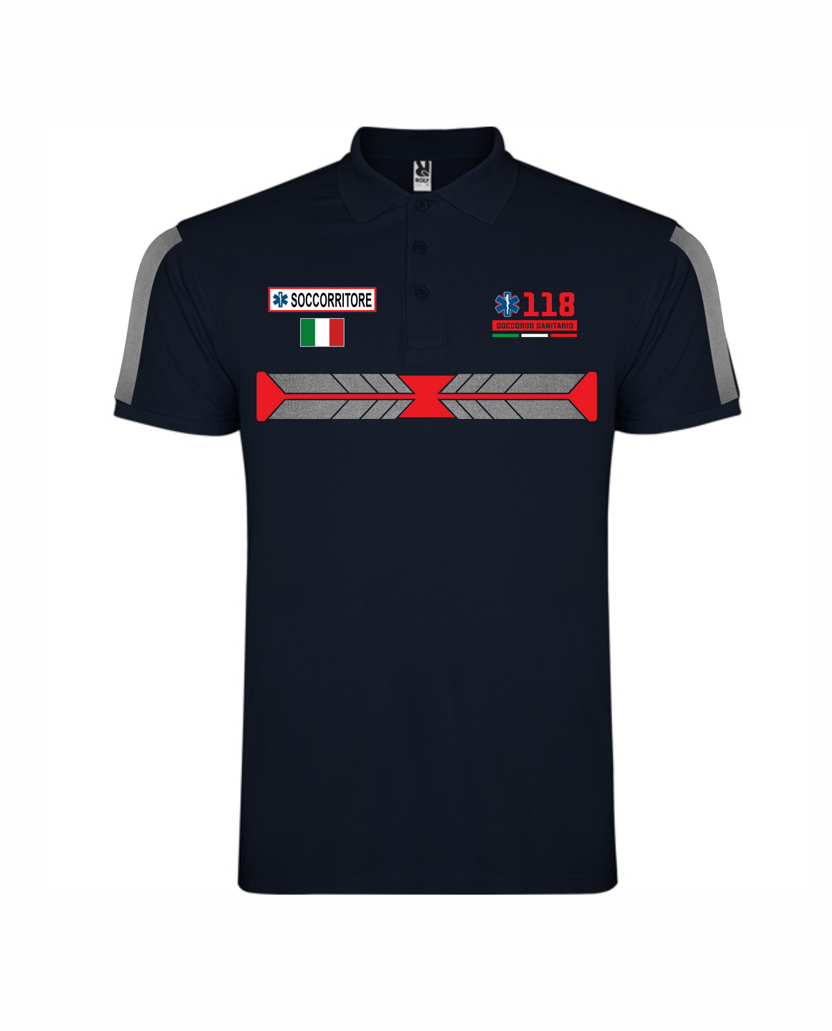 A22 Polo ad Alta visibilità blu scuro del 118