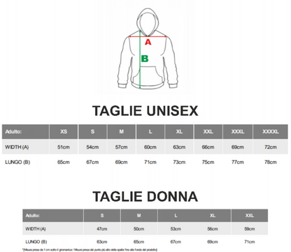 Felpa bianca con cappuccio della CROCE BLU