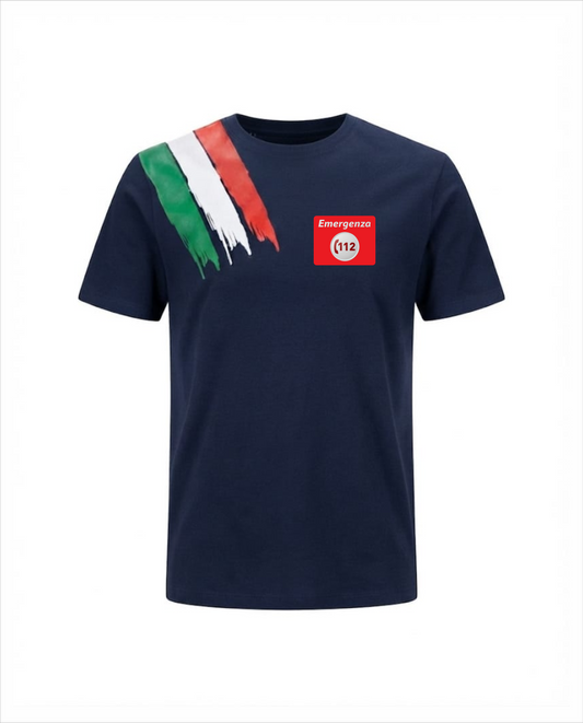 T-shirt ITA blu scuro 112
