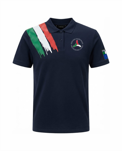 Polo ITA blu scuro Protezione Civile