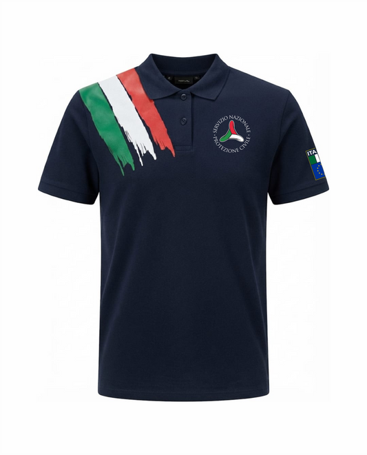 Polo ITA blu scuro Protezione Civile