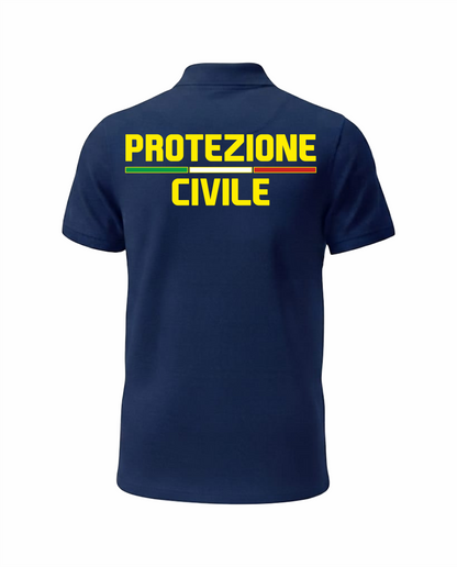 Polo ITA blu scuro Protezione Civile