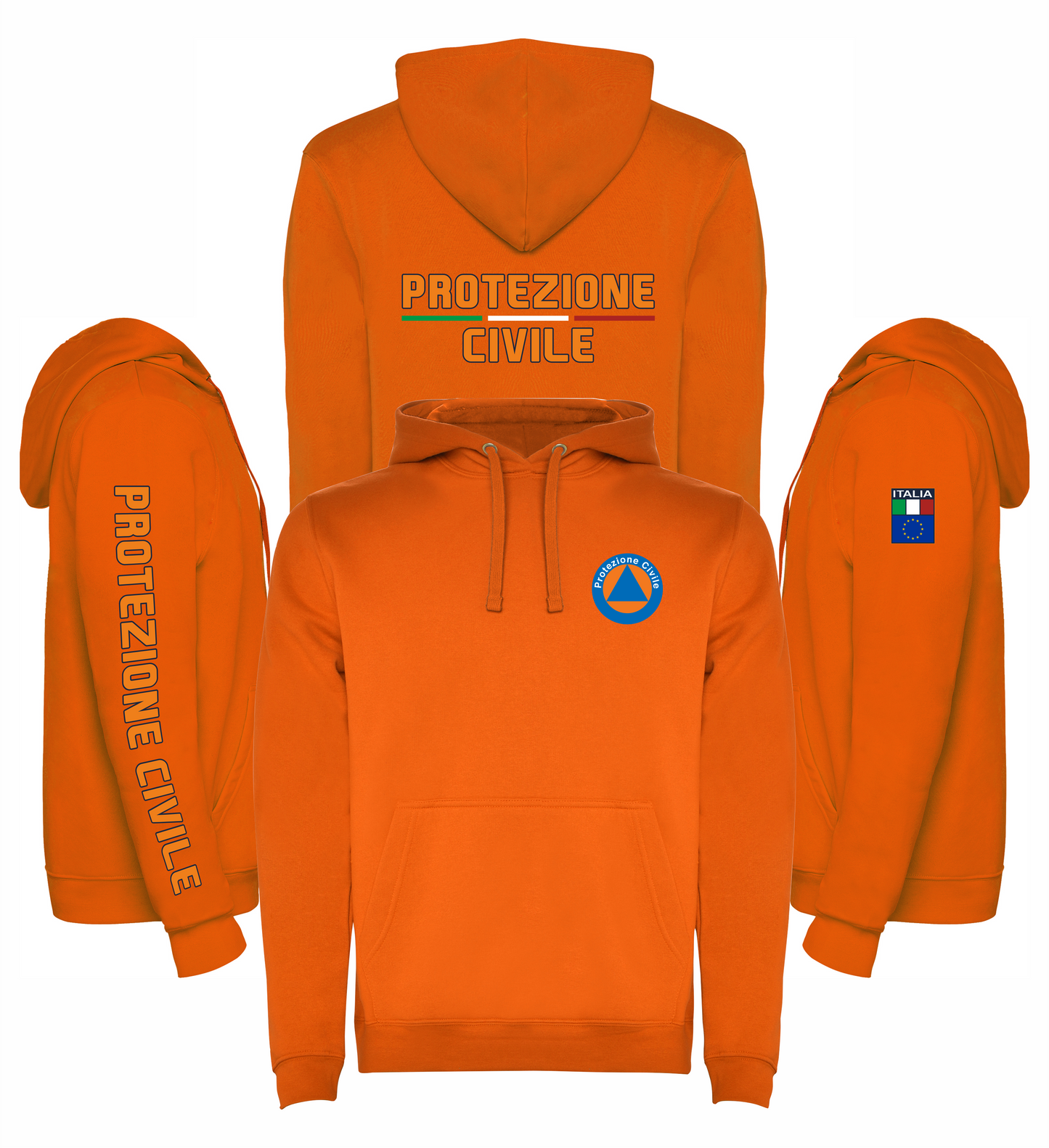 Felpa con cappuccio della PROTEZIONE CIVILE