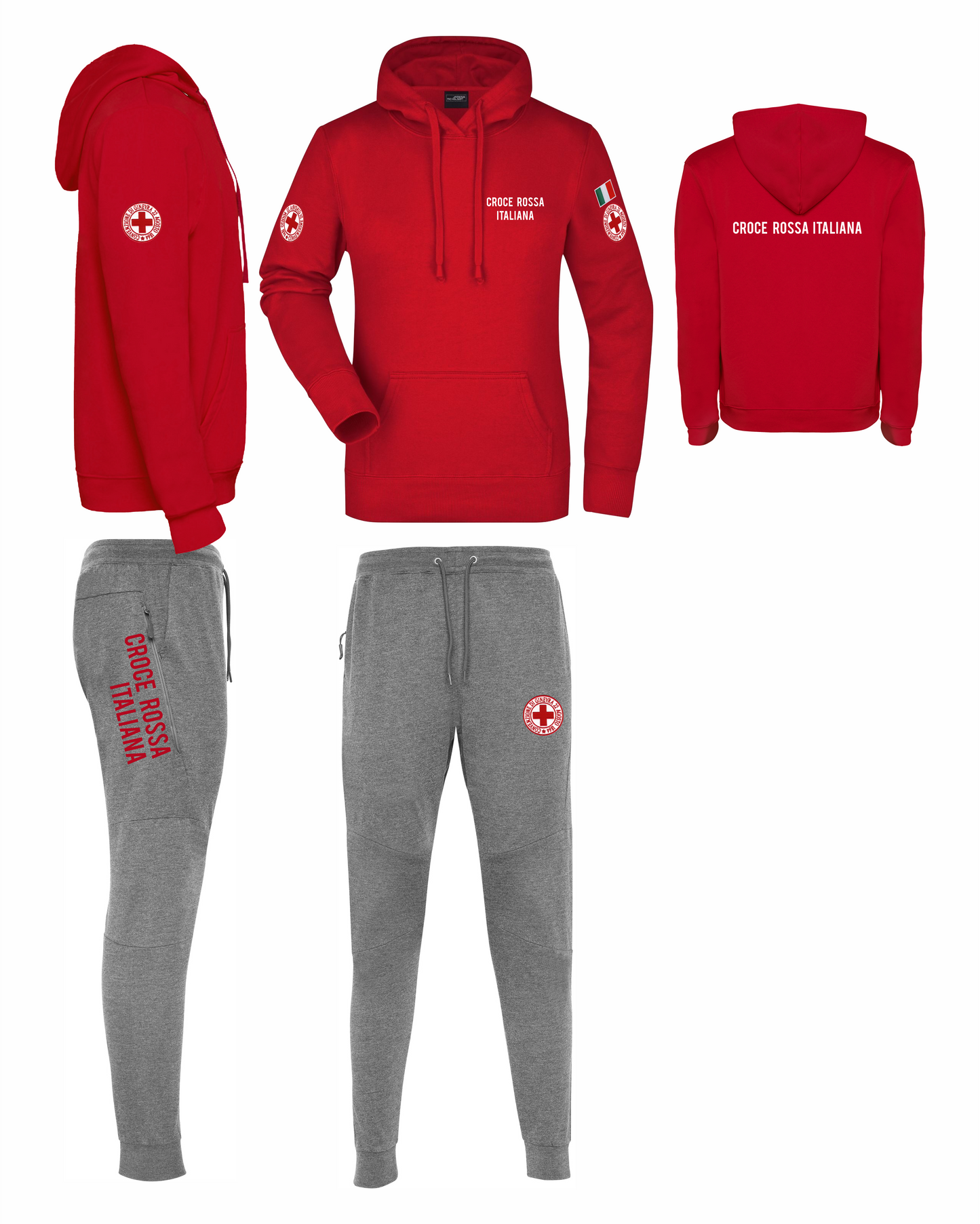 Tuta Felpata Croce Rossa