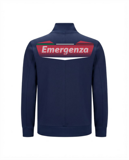 Felpa TRF blu scuro/rosso sanitario 112