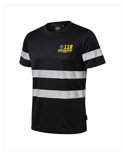 A17 T-shirt nera Alta Visibilità 118